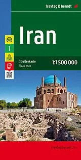 gefaltete (Land)Karte freytag & berndt Straßenkarte Iran 1:1,5 Mio. von 
