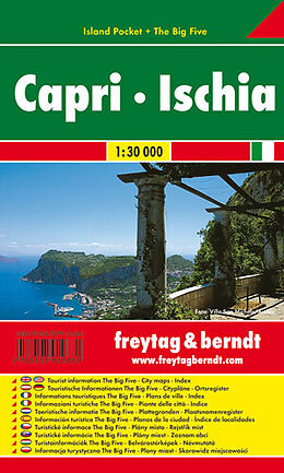 gefaltete (Land)Karte Capri-Ischia, Island Pocket + The Big Five von 