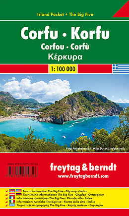 (Land)Karte Korfu, Autokarte 1:100.000, Island Pocket + The Big Five von 