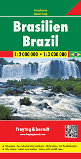 (Land)Karte Brasilien, Autokarte 1:2.000.000 - 1:3.000.000 von 