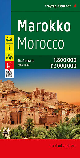 (Land)Karte Marokko, Autokarte 1:800.000 - 1:2.000.000, freytag &amp; berndt von 