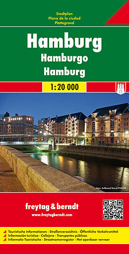(Land)Karte Hamburg, Stadtplan 1:20.000 von 
