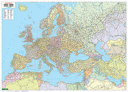 Kartographisches Material Europa - Naher Osten - Zentralasien politisch Großformat, Markiertafel 1:4,2 Mill. von 