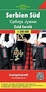 (Land)Karte freytag & berndt Straßenkarte Serbien Süd 1:200.000 von