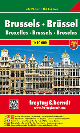 (Land)Karte Brüssel, Stadtplan 1:10.000, City Pocket + The Big Five von 