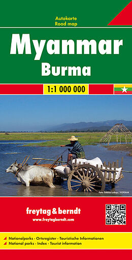 (Land)Karte Myanmar - Burma, Autokarte 1:1.000.000 von 