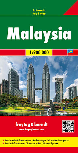 (Land)Karte Malaysia, Autokarte 1:900.000 von 