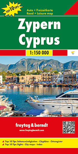 (Land)Karte Freytag &amp; Berndt Auto + Freizeitkarte Zypern. Cyprus von 