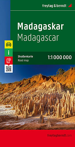 (Land)Karte Freytag &amp; Berndt Autokarte Madagaskar. Madagascar von 