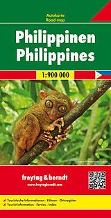 (Land)Karte Philippinen, Autokarte 1:900.000 von 