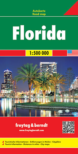 (Land)Karte Florida, Autokarte 1:500.000 von Freytag-Berndt und Artaria KG