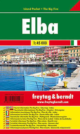 Carte (de géographie) Elba, Island Pocket, Autokarte 1:45.000 de 