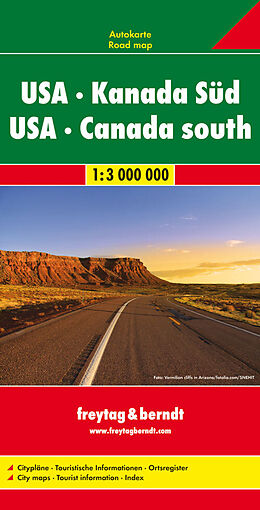 (Land)Karte Freytag &amp; Berndt Autokarte USA, Kanada Süd. USA, Canada South von Freytag-Berndt und Artaria KG