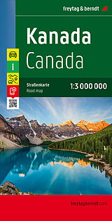 (Land)Karte Kanada, Straßenkarte 1:3.000.000, freytag &amp; berndt von 