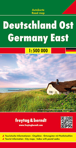 (Land)Karte Deutschland Ost, Autokarte 1:500.000 von 