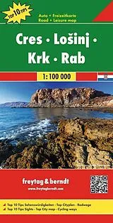(Land)Karte freytag & berndt Straßenkarte Cres - Losinj - Krk - Rab 1:100.000 von