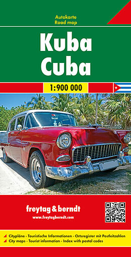 (Land)Karte Freytag &amp; Berndt Autokarte Kuba 1:900.000. Cuba von 