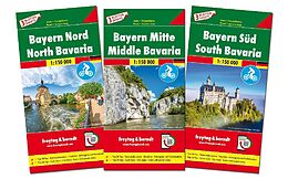 (Land)Karte Bayern, Autokarten Set 1:150.000, freytag &amp; berndt von 