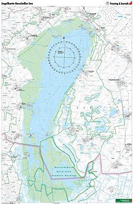 (Land)Karte Neusiedler See, Segelkarte 1:50.000, Poster, Plano in Rolle von 