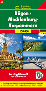 (Land)Karte Rügen - Mecklenburg-Vorpmmern, Autokarte 1:150.000, Blatt 2 von 