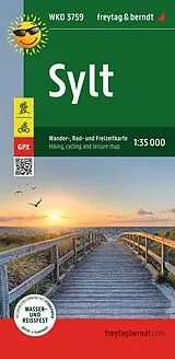 gefaltete (Land)Karte freytag & berndt Wanderkarte WKD 3759 Sylt 1:35.000 von 