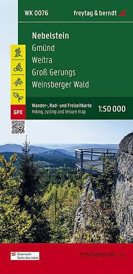 (Land)Karte Nebelstein, Wander-, Rad- und Freizeitkarte 1:50.000, freytag &amp; berndt, WK 0076 von 