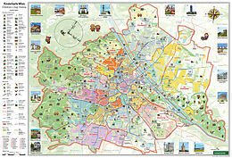 (Land)Karte Kinderkarte Wien, Poster metallbestäbt 1:40.000, freytag &amp; berndt von Arthur Fürnhammer