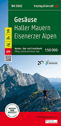 (Land)Karte Gesäuse, Wander-, Rad- und Freizeitkarte 1:50.000, freytag &amp; berndt, WK 0062 von 
