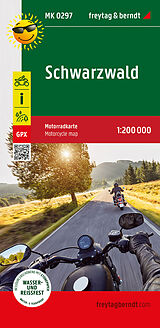(Land)Karte Schwarzwald, Motorradkarte 1:200.000, freytag &amp; berndt von 