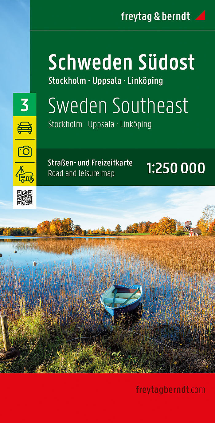 Schweden Südost, Straßen- und Freizeitkarte 1:250.000, freytag & berndt