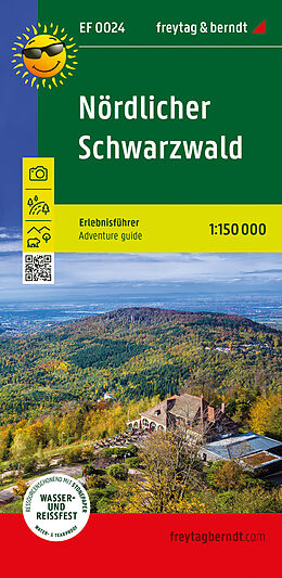 (Land)Karte Nördlicher Schwarzwald, Erlebnisführer 1:150.000, freytag &amp; berndt, EF 0024 von 