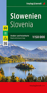(Land)Karte Slowenien, Straßen- und Freizeitkarte 1:150.000, freytag &amp; berndt von 