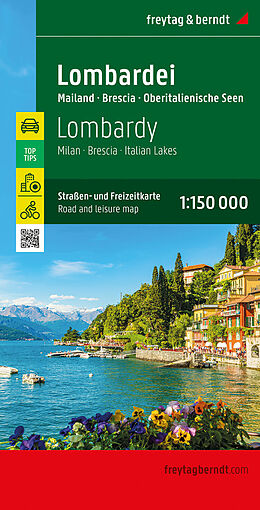 Carte (de géographie) Lombardei, Straßen- und Freizeitkarte 1:150.000, freytag &amp; berndt de 