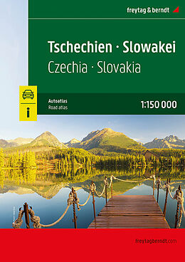 Spiralbindung Tschechien - Slowakei, Autoatlas 1:150.000, freytag &amp; berndt von 