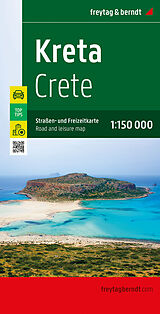 (Land)Karte Kreta, Straßen- und Freizeitkarte 1:150.000, freytag &amp; berndt von 