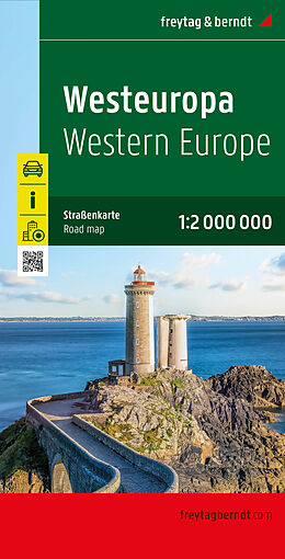 (Land)Karte Westeuropa, Straßenkarte 1:2.000.000, freytag &amp; berndt von 