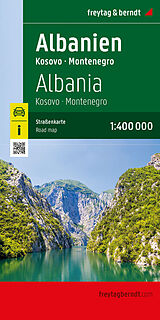 (Land)Karte Albanien, Straßenkarte 1:400.000, freytag &amp; berndt von 
