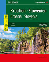 Kartonierter Einband Kroatien - Slowenien, Autoatlas 1:150.000, freytag &amp; berndt von 