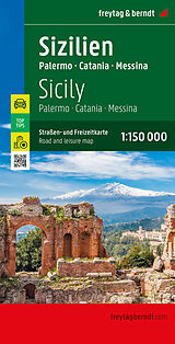 (Land)Karte Sizilien, Straßen- und Freizeitkarte 1:150.000, freytag &amp; berndt von 