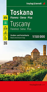 (Land)Karte Toskana, Straßen- und Freizeitkarte 1:150.000, freytag &amp; berndt von 