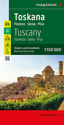 (Land)Karte Toskana, Straßen- und Freizeitkarte 1:150.000, freytag &amp; berndt von 