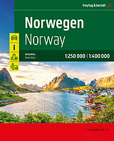 Spiralbindung Norwegen, Autoatlas 1:250.000 - 1:400.000, freytag &amp; berndt von 