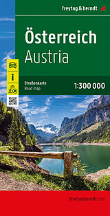 (Land)Karte Österreich, Straßenkarte 1:300.000, freytag &amp; berndt von 