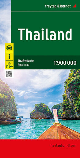 (Land)Karte Thailand, Autokarte 1:900.000, freytag &amp; berndt von 