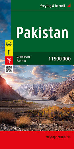 (Land)Karte Pakistan, Autokarte 1:1.500.000, freytag &amp; berndt von 
