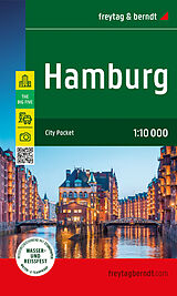 gefaltete (Land)Karte Hamburg, Stadtplan 1:10.000, freytag &amp; berndt von 