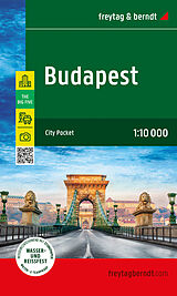 gefaltete (Land)Karte Budapest, Stadtplan 1:10.000, freytag &amp; berndt von 