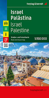 gefaltete (Land)Karte Israel - Palästina, Straßen- und Freizeitkarte 1:150.000, freytag &amp; berndt von 