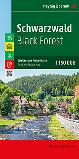 gefaltete (Land)Karte Schwarzwald, Straßen- und Freizeitkarte 1:150.000, freytag &amp; berndt von 
