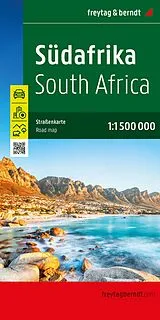 gefaltete (Land)Karte freytag & berndt Straßenkarte Südafrika 1:1,5 Mio. von 
